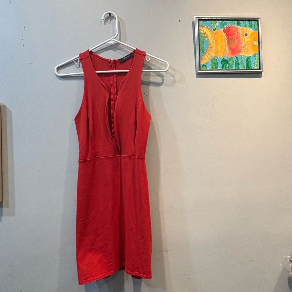 Solemio Scarlet Sleeveless Mini Dress